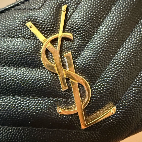 Saint Laurent YSL Authentic Monogram Large Zip Wallet in Grained Leather. - Picture 6 of 6